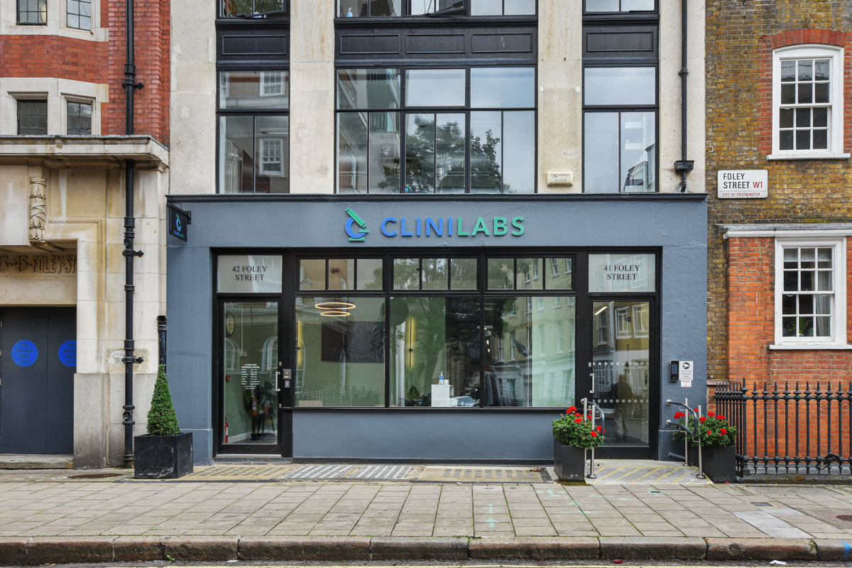 Clinilabs flagship clinic and laboratory, 41–42 Foley Street, Fitzrovia