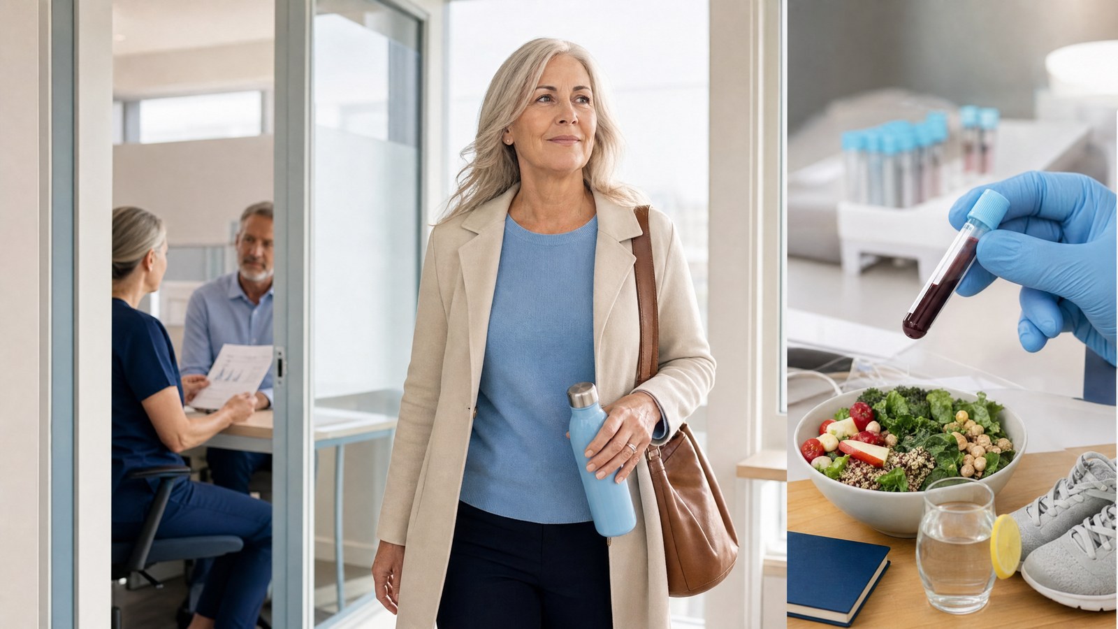 An empowered individual taking charge of their health with the Essentials Vitamins Blood Test