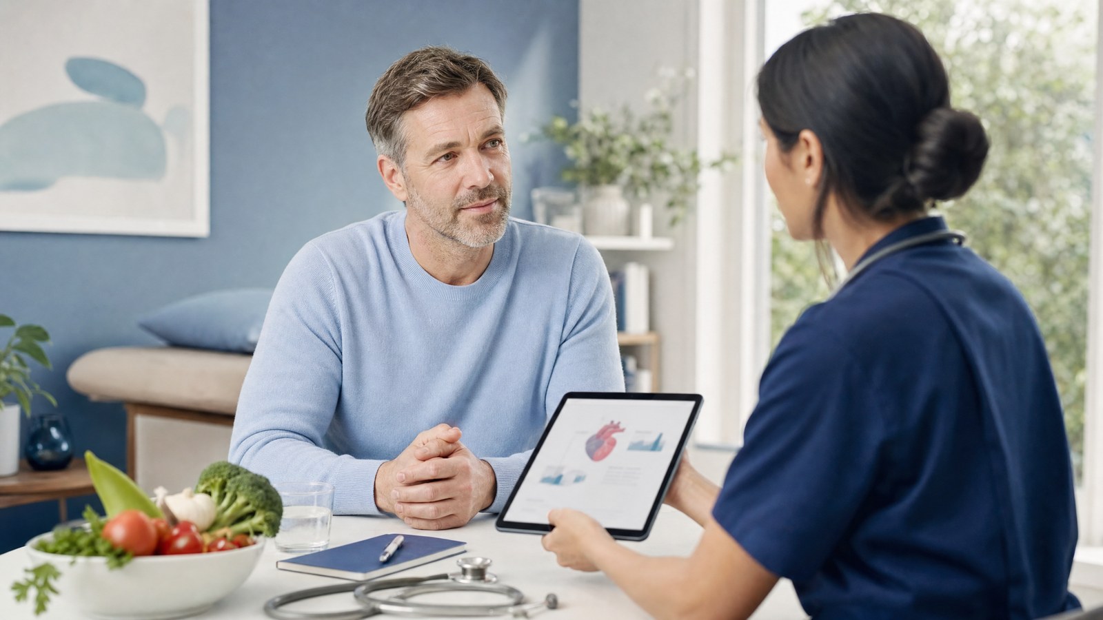 Clinilabs LDL Cholesterol Blood Test kit and heart health concept