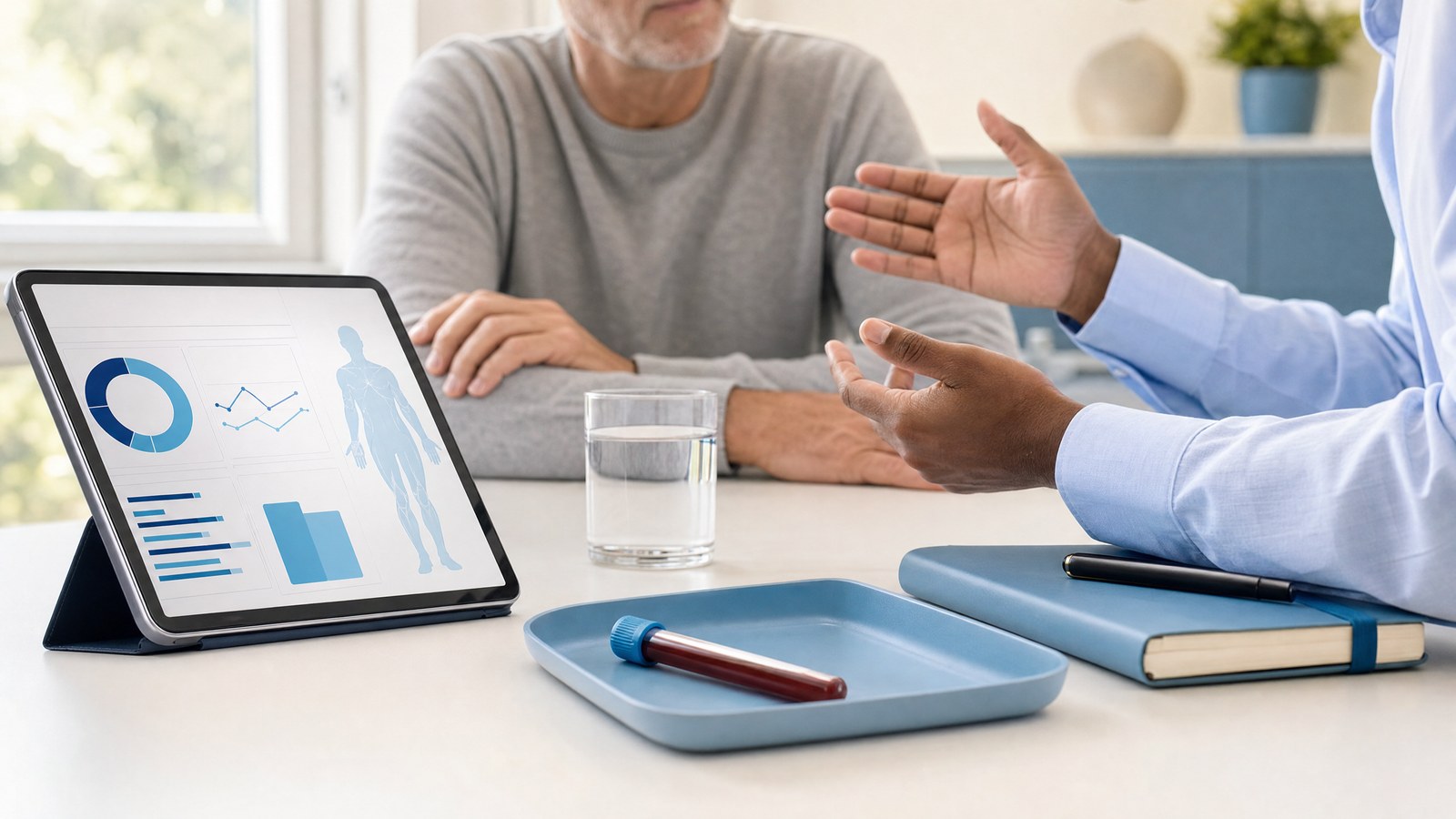 Lifestyle factors influencing male fertility with Essentials Male fertility test blood test