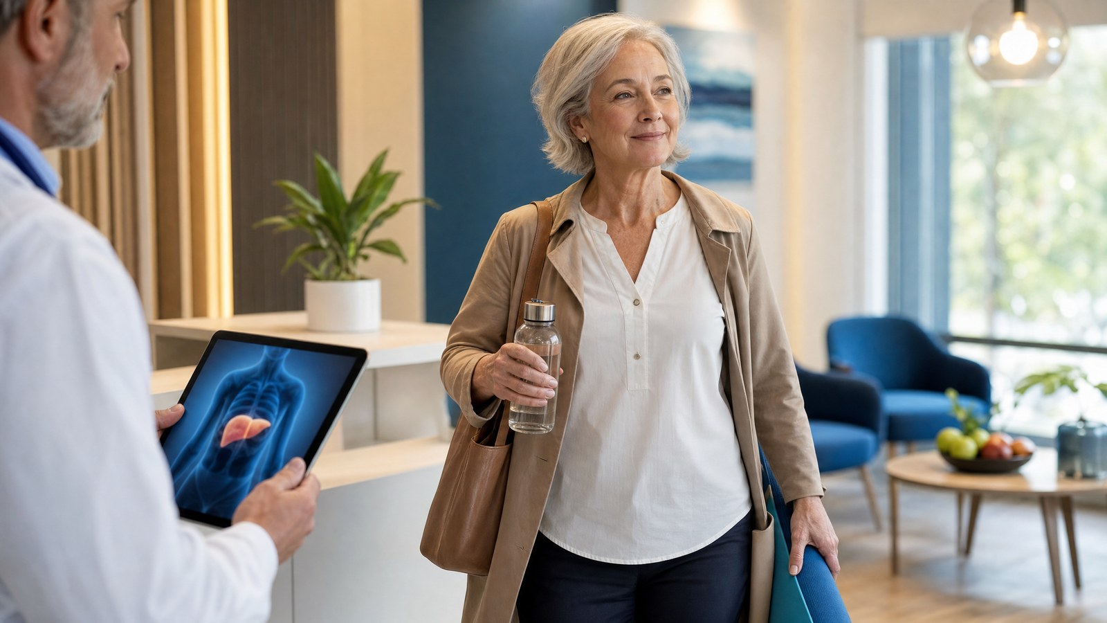 Confident person holding lab results from Aspartate Aminotransferase (AST) Blood Test