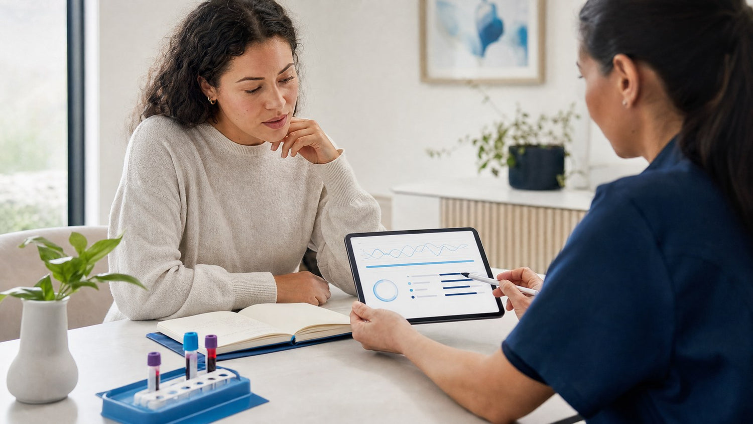 Essentials Female Hormone blood test kit and results report