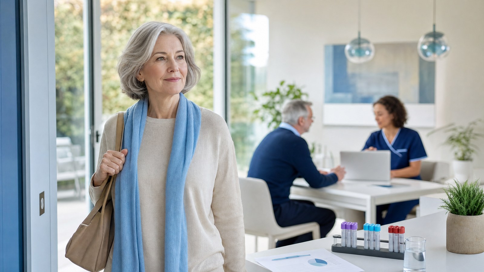An empowered patient discussing their health goals and Mineral Screen and Industrial Heavy Metal Screen blood test results…