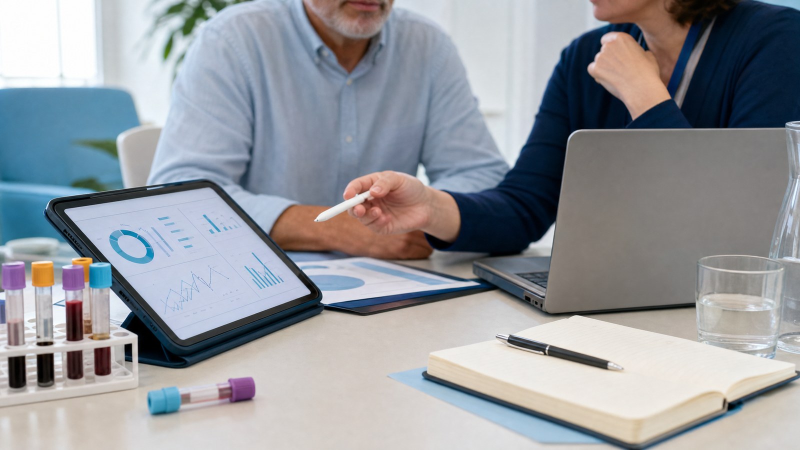 Personalised health consultation following Phlebotomy (Venous draw) at clinic blood test