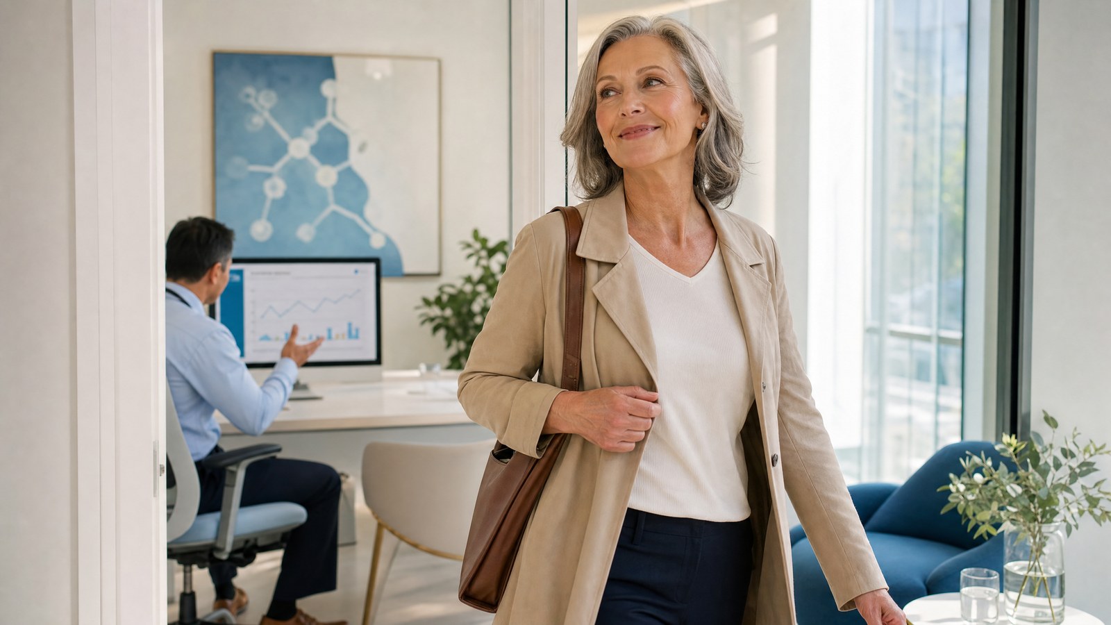 A person feeling empowered and healthy after understanding their SHBG blood test results
