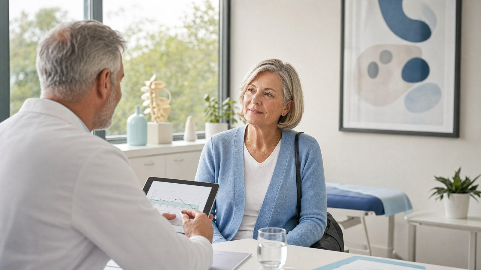 Patient reviewing their PTH (Parathyroid Hormone) Blood Test results
