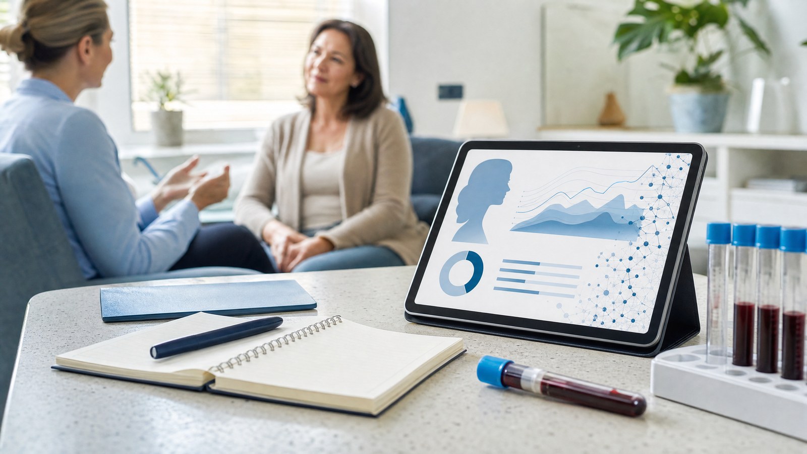 Personalised insights from Oestradiol Blood Test showing hormonal blueprint analysis