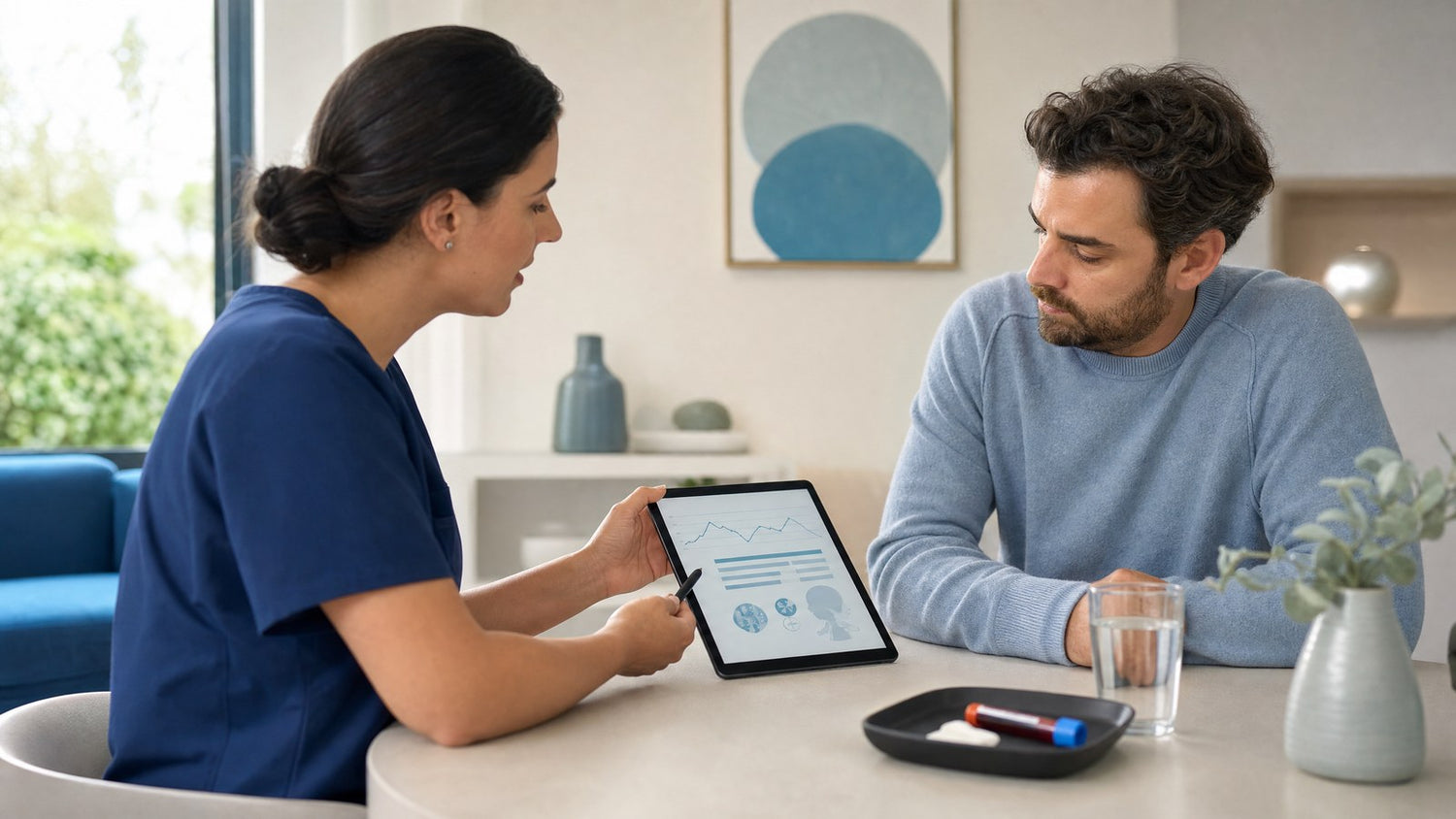 Person reviewing their Prolactin Blood Test results