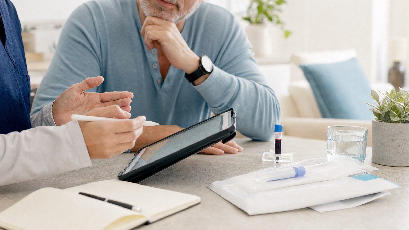 Varicella Zoster Virus IgG Blood Test kit and immunosuppressed patient consultation