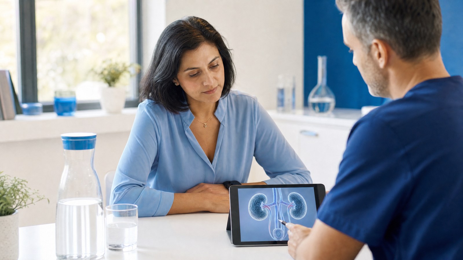 A person taking a proactive approach to health by using the Creatinine (eGFR) Blood Test.