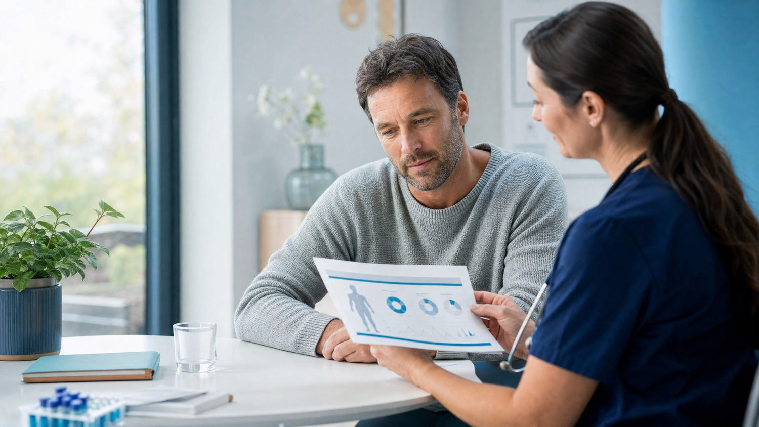 Male hormone Blood Test results highlighting early hormonal imbalance detection