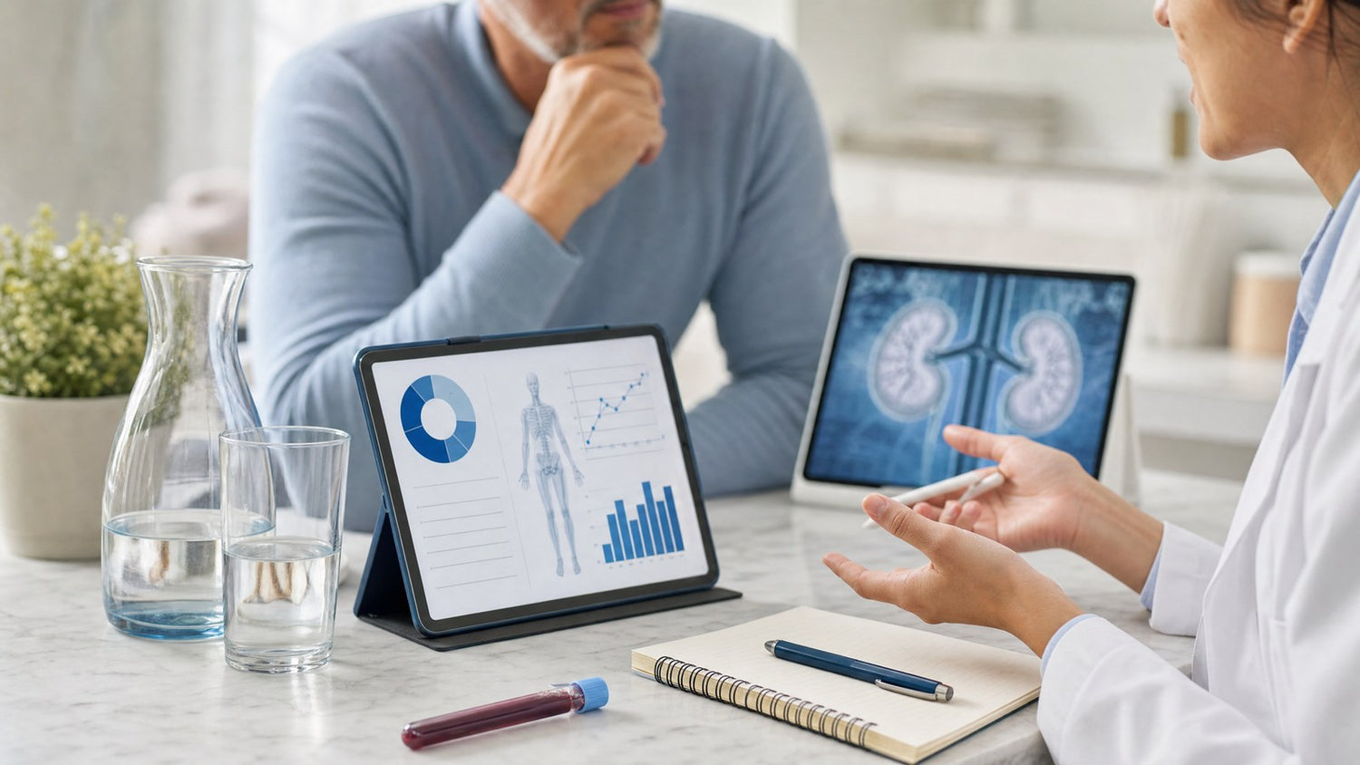 Laboratory analysis of a PTH (Parathyroid Hormone) Blood Test sample