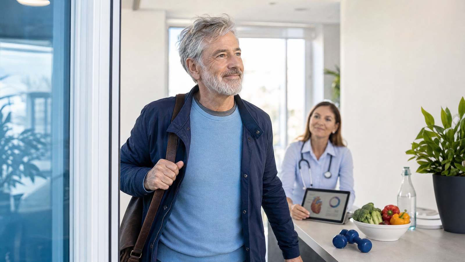 A person feeling empowered after receiving their Apolipoprotein B (Apo B) blood test results