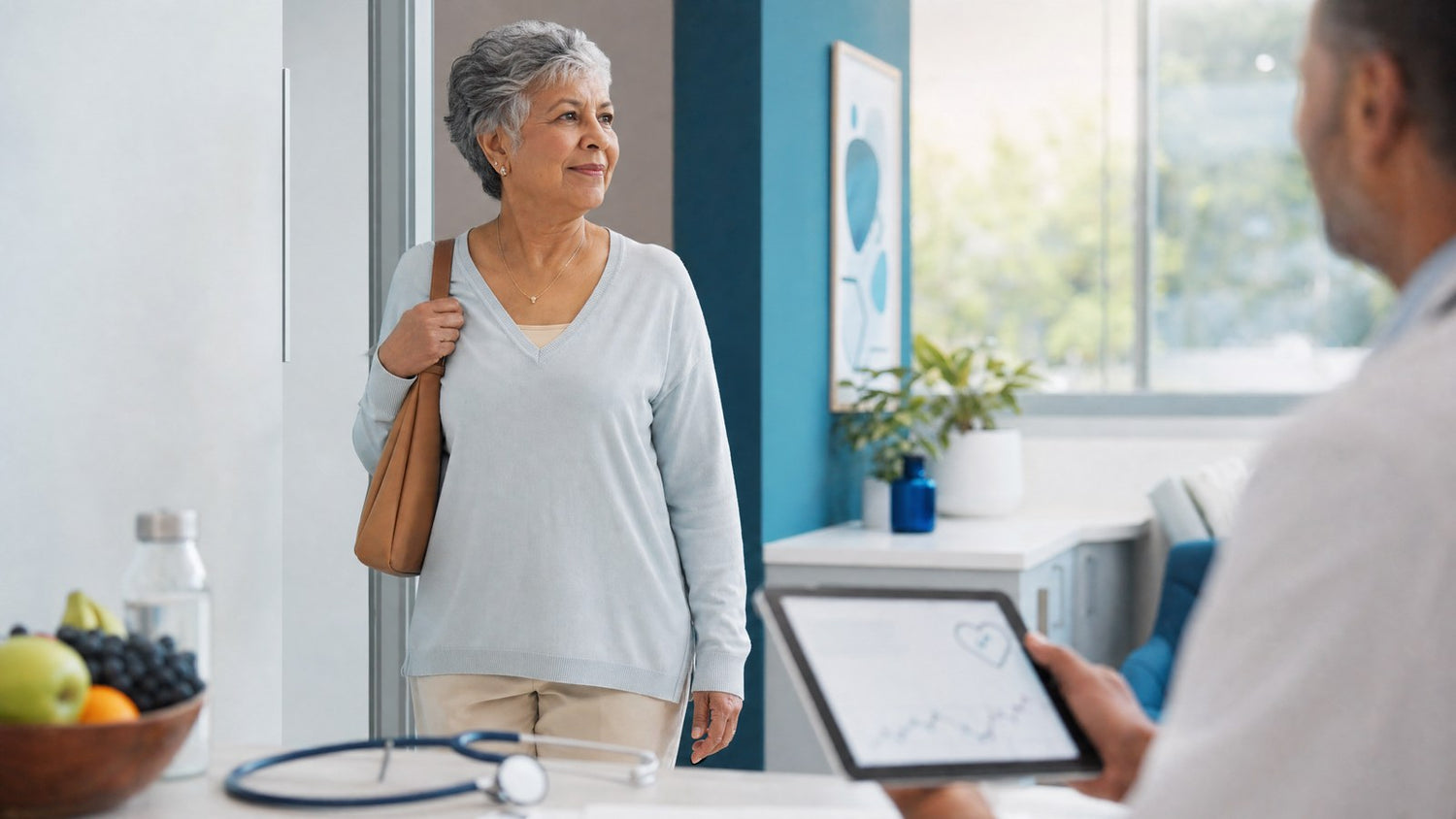 Active individual taking charge of their heart health