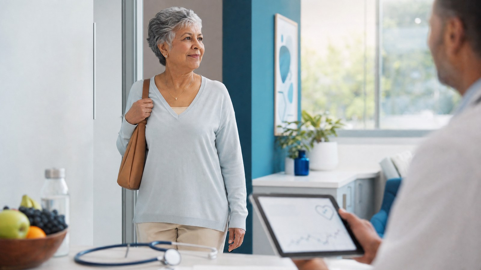 Active individual taking charge of their heart health
