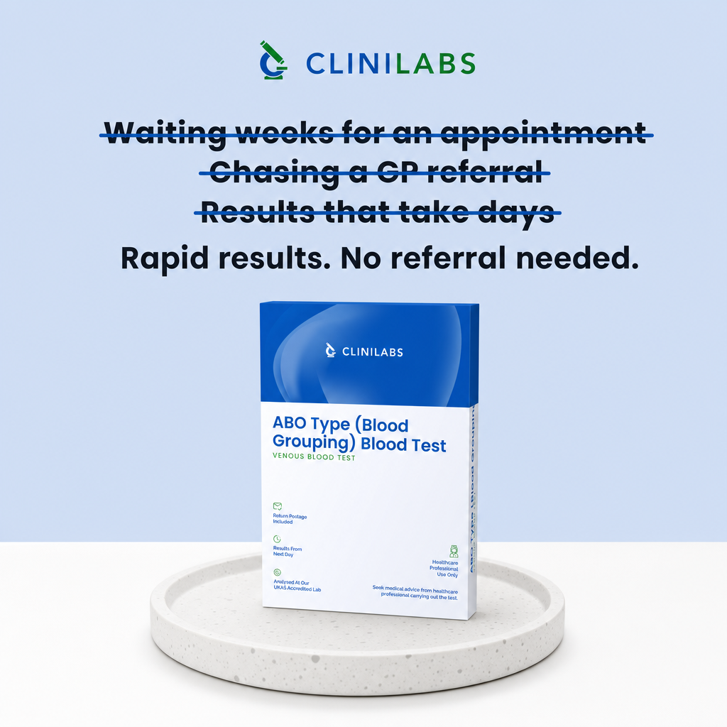 Rapid results, no referral needed – ABO Type (Blood Grouping) Blood Test