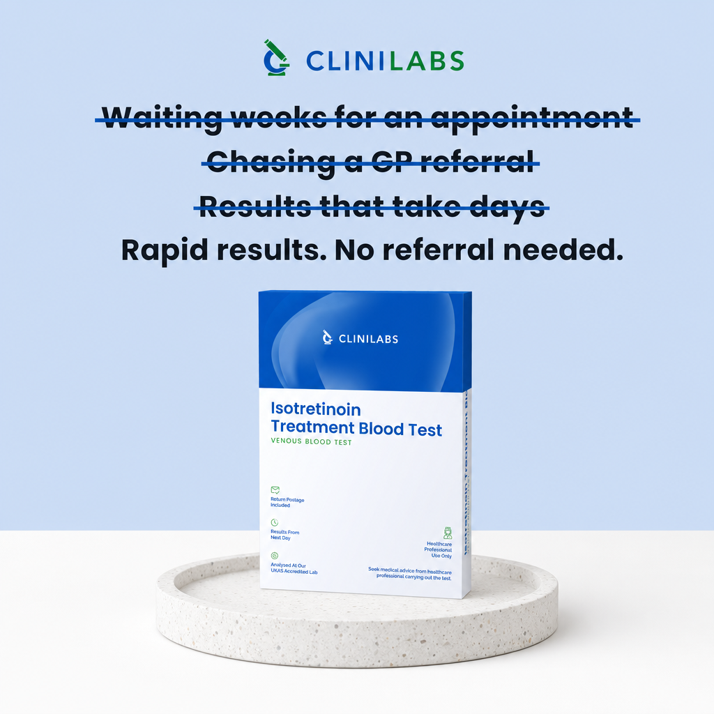Rapid results, no referral needed – Accutane (Isotretinoin) Treatment Blood Test
