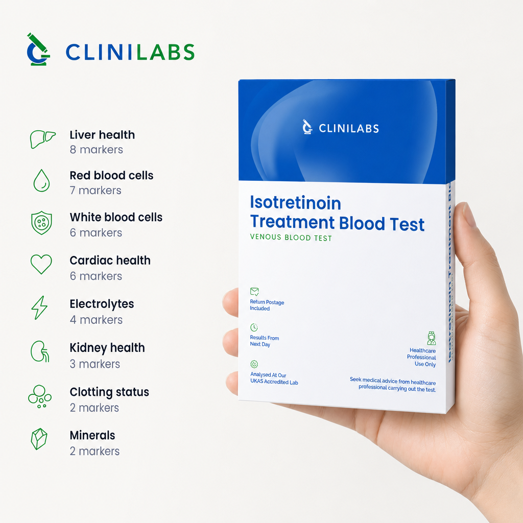 What the Accutane (Isotretinoin) Treatment Blood Test covers