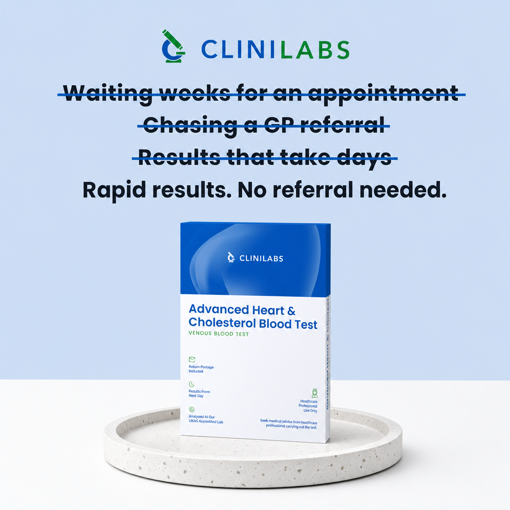 Rapid results, no referral needed – Advanced Heart & Cholesterol Blood Test