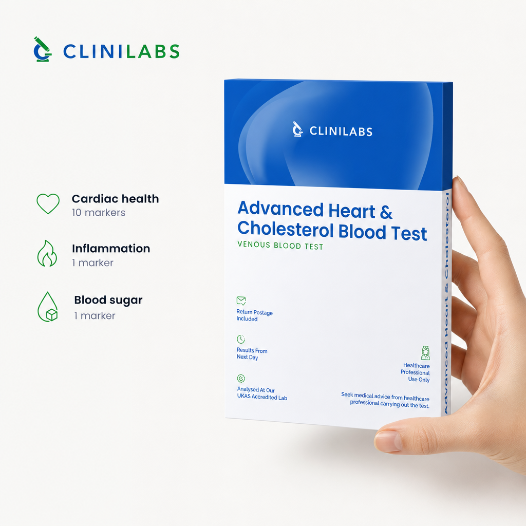 What the Advanced Heart & Cholesterol Blood Test covers