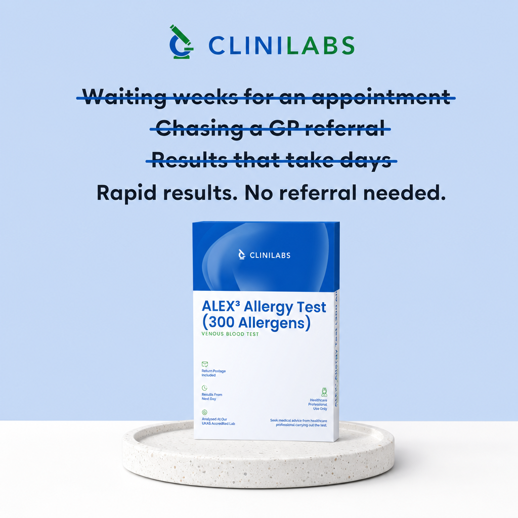 Rapid results, no referral needed – ALEX³ Allergy Test (300 Allergens)