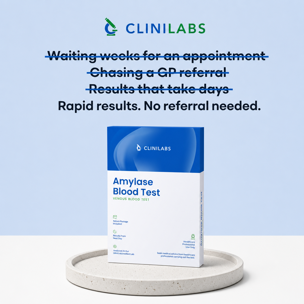 Rapid results, no referral needed – Amylase Blood Test