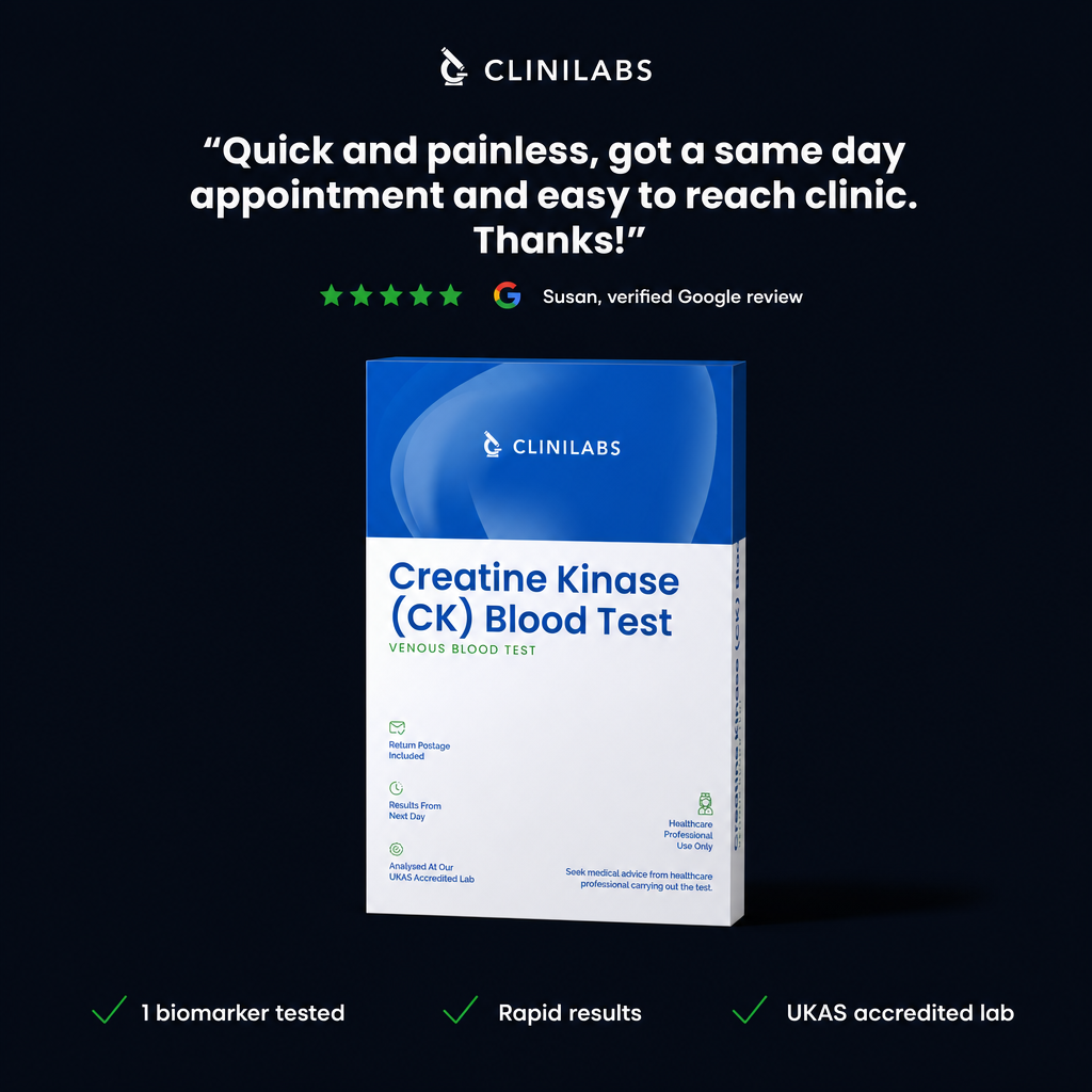 Creatine Kinase (CK) Blood Test – verified Google review