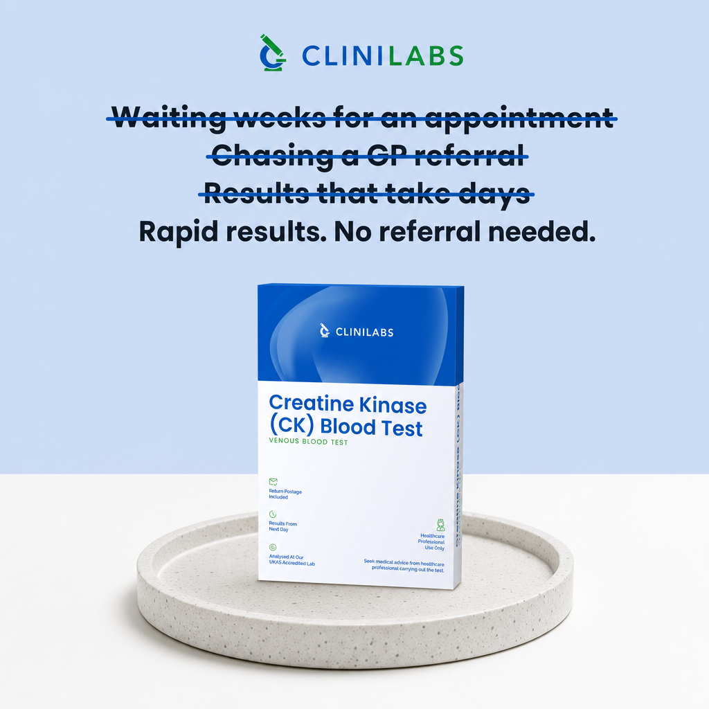 Rapid results, no referral needed – Creatine Kinase (CK) Blood Test
