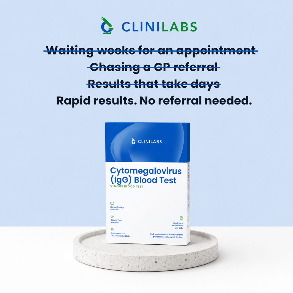 Rapid results, no referral needed – Cytomegalovirus (IgG) Blood Test
