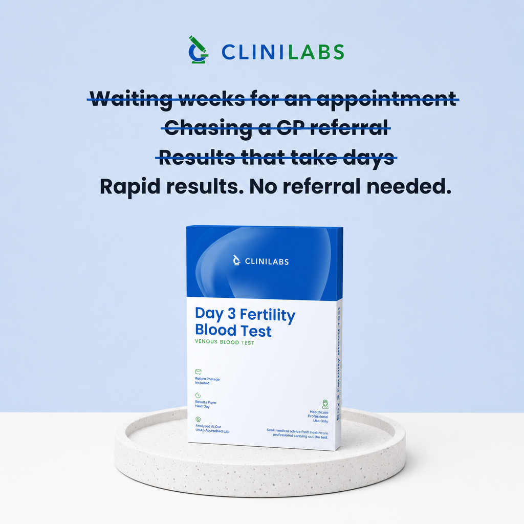 Rapid results, no referral needed – Day 3 Fertility Blood Test