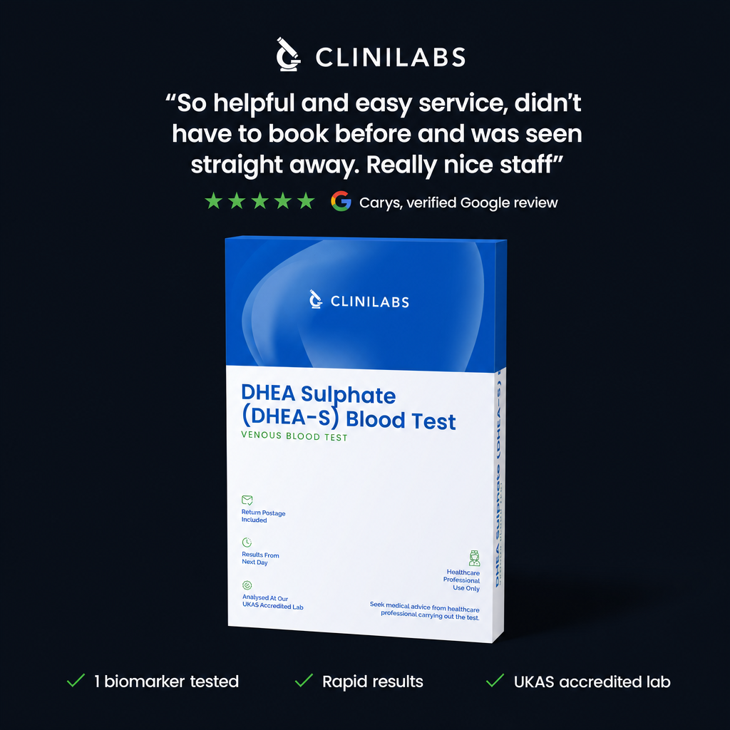 Dehydroepiandrosterone Sulphate (DHEA-S) Blood Test – verified Google review