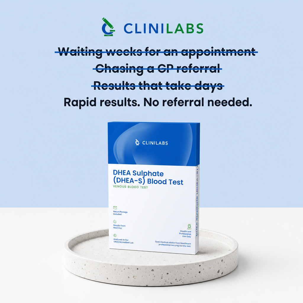 Rapid results, no referral needed – Dehydroepiandrosterone Sulphate (DHEA-S) Blood Test