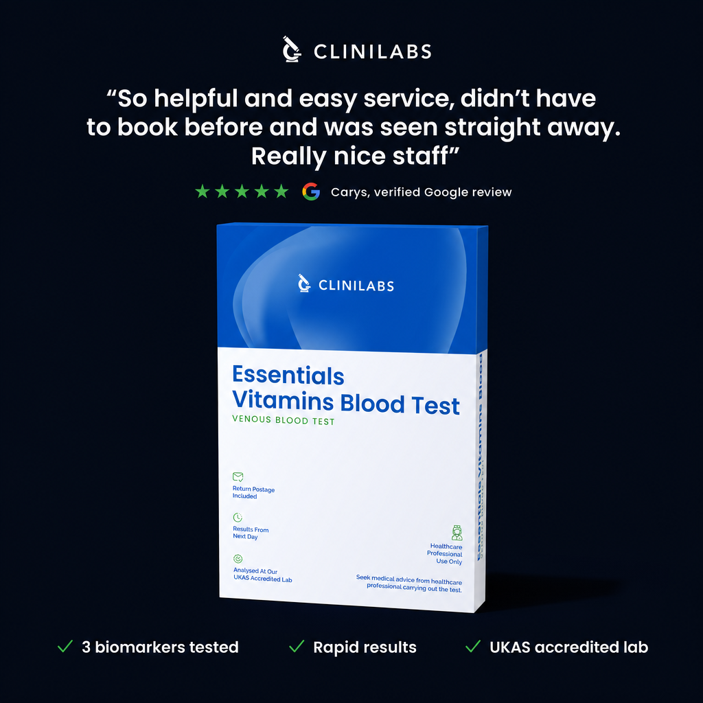 Essentials Vitamins Blood Test – verified Google review