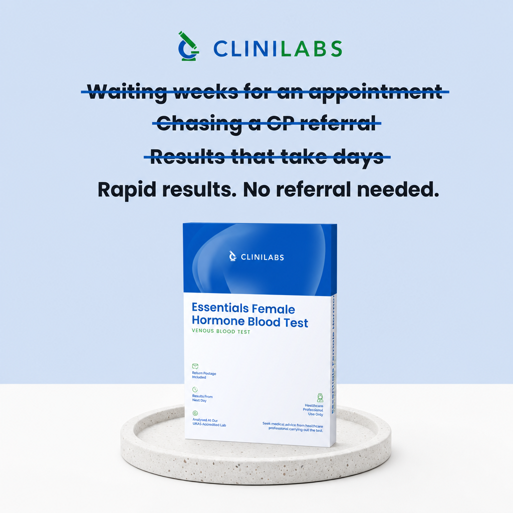 Rapid results, no referral needed – Essentials Female Hormone blood test