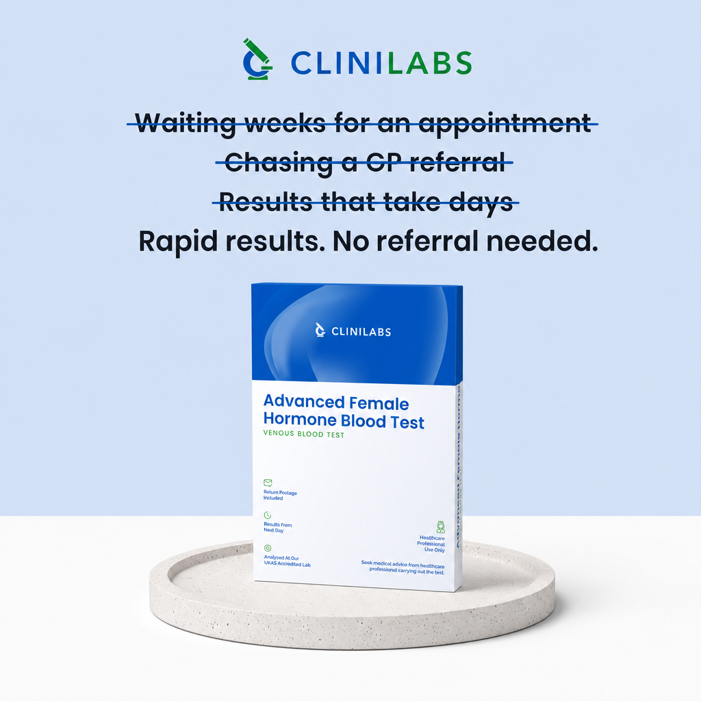 Rapid results, no referral needed – Advanced Female Hormone Blood Test