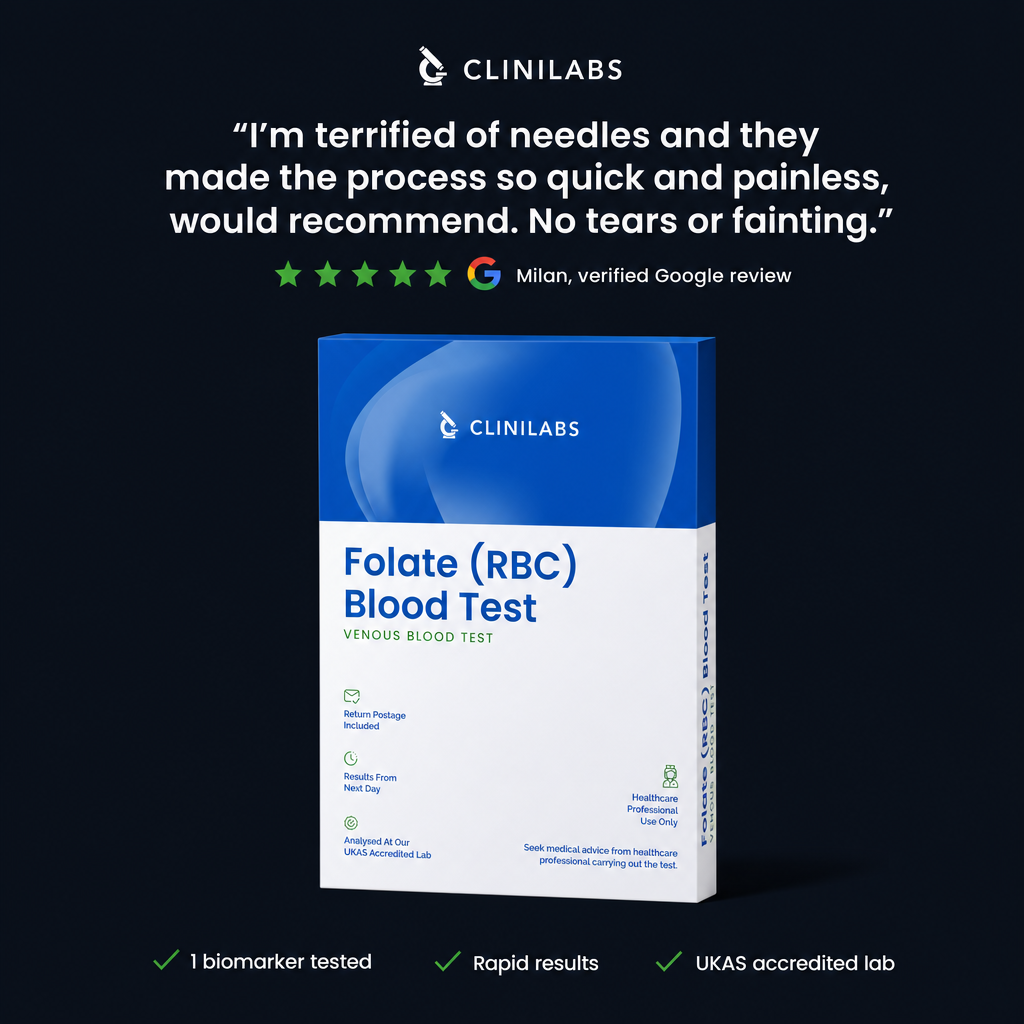Folate (RBC) Blood Test – verified Google review