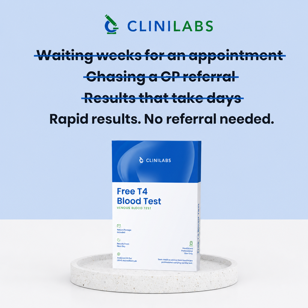 Rapid results, no referral needed – Free T4 Blood Test