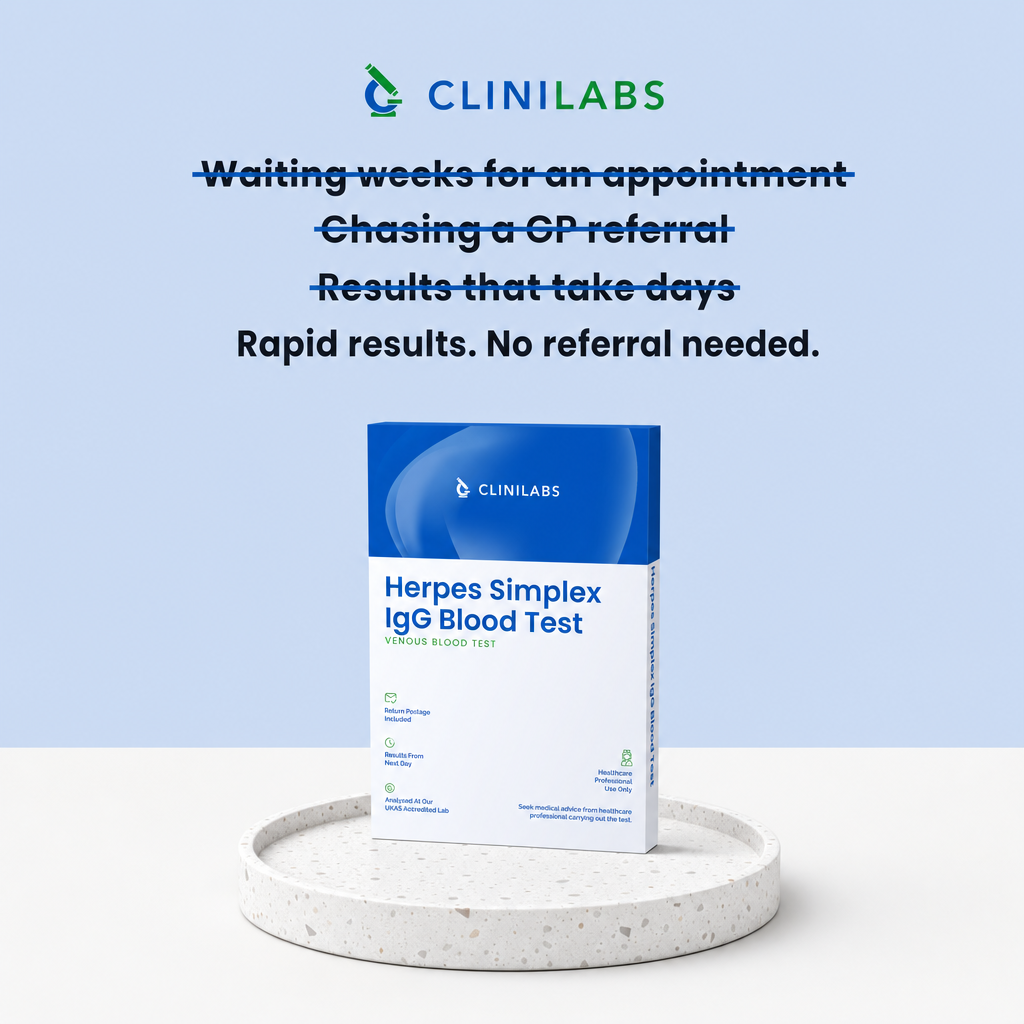 Rapid results, no referral needed – Herpes Simplex IgG Blood Test