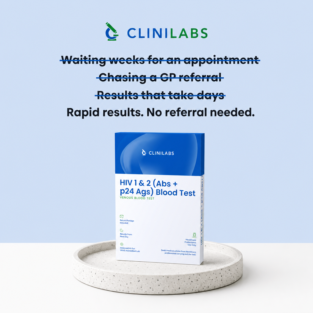 Rapid results, no referral needed – HIV 1 & 2 (Abs + p24 Ags) Blood Test