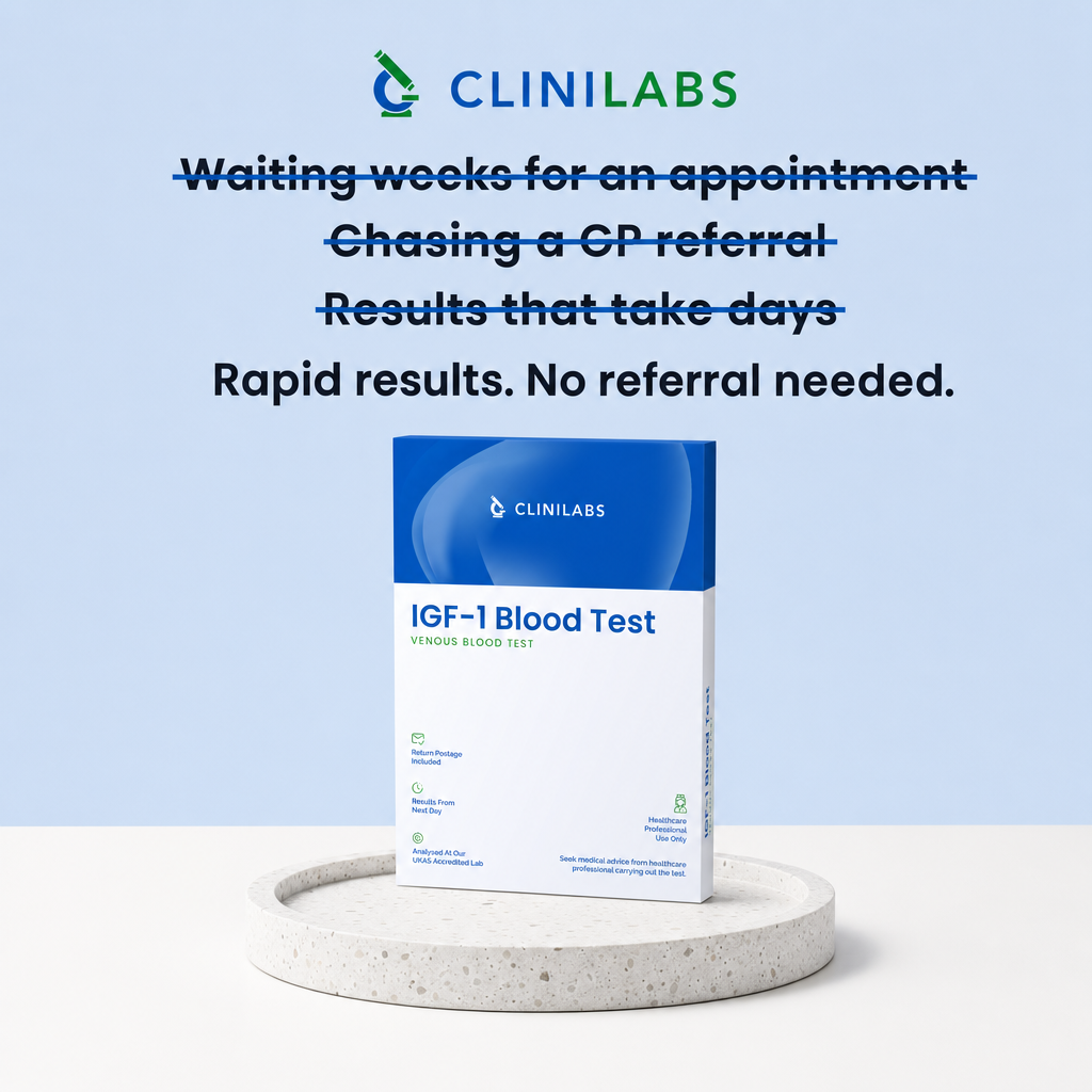 Rapid results, no referral needed – IGF-1 Blood Test