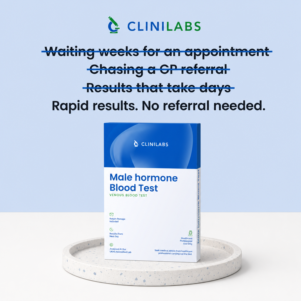 Rapid results, no referral needed – Male hormone Blood Test