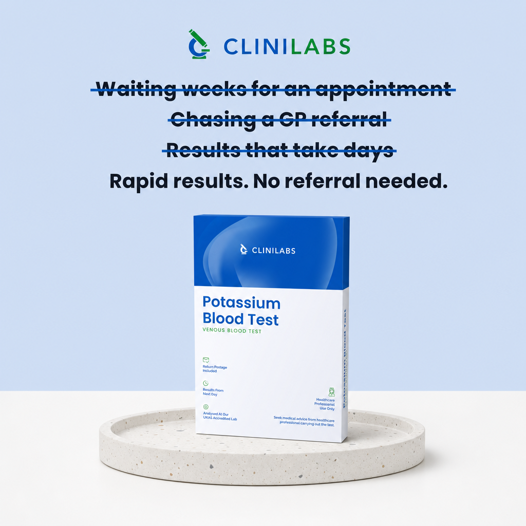 Rapid results, no referral needed – Potassium Blood Test