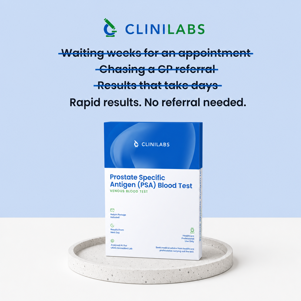 Rapid results, no referral needed – Prostate Specific Antigen (PSA) Blood Test