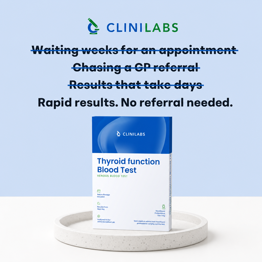 Rapid results, no referral needed – Thyroid function blood test