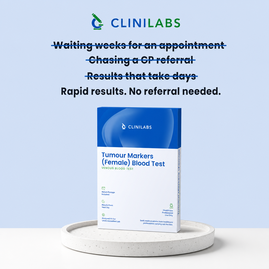 Rapid results, no referral needed – Tumour Markers (Female) Blood Test