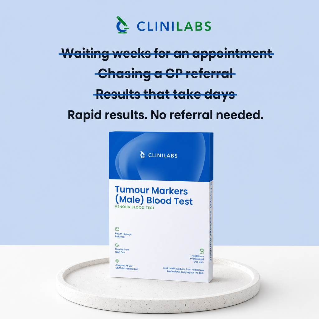 Rapid results, no referral needed – Tumour Markers (Male) Blood Test