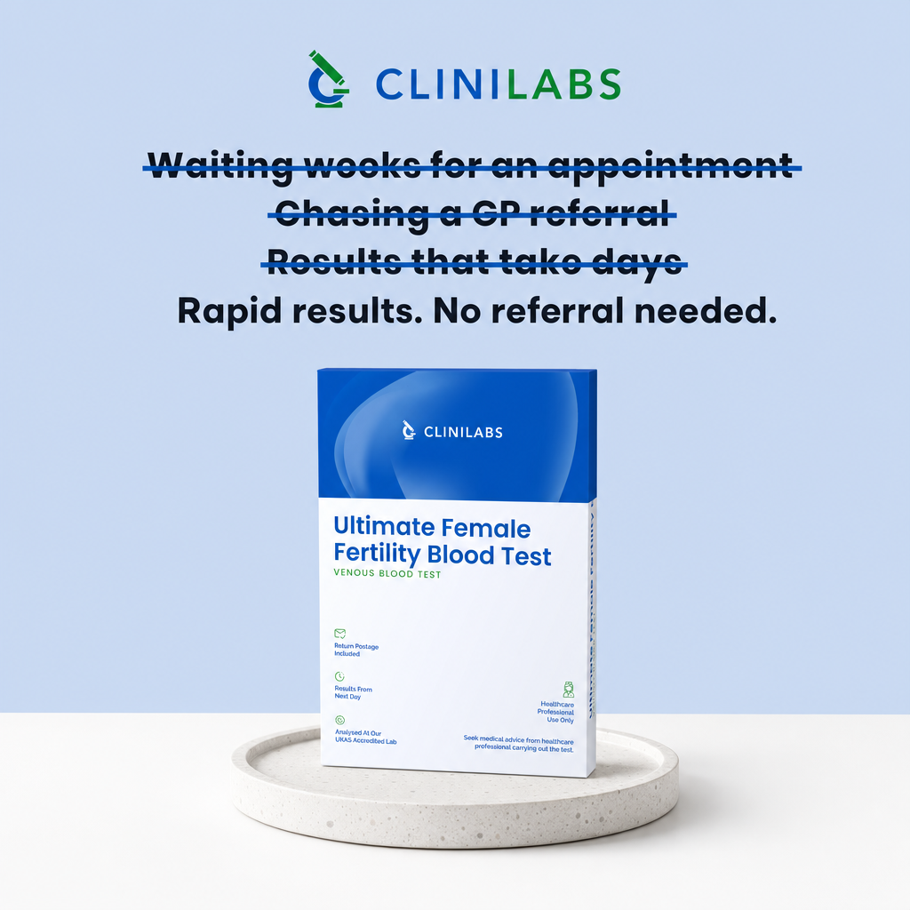 Rapid results, no referral needed – Ultimate Female Fertility blood test