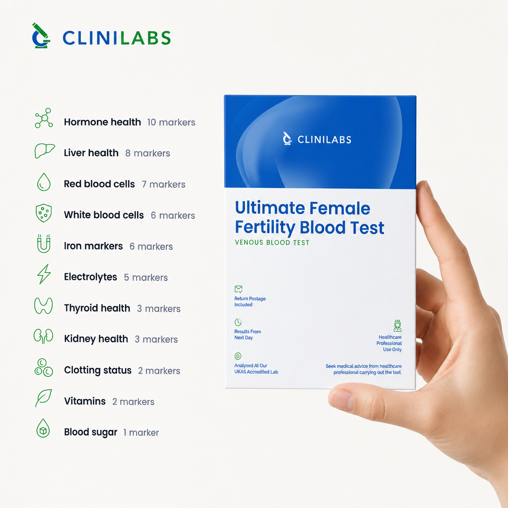 What the Ultimate Female Fertility blood test covers