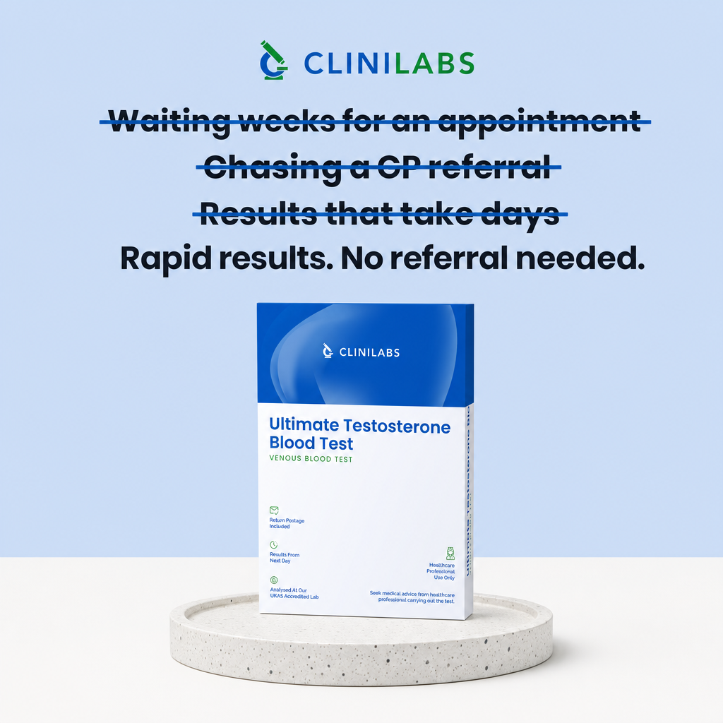 Rapid results, no referral needed – Ultimate Testosterone Blood Test