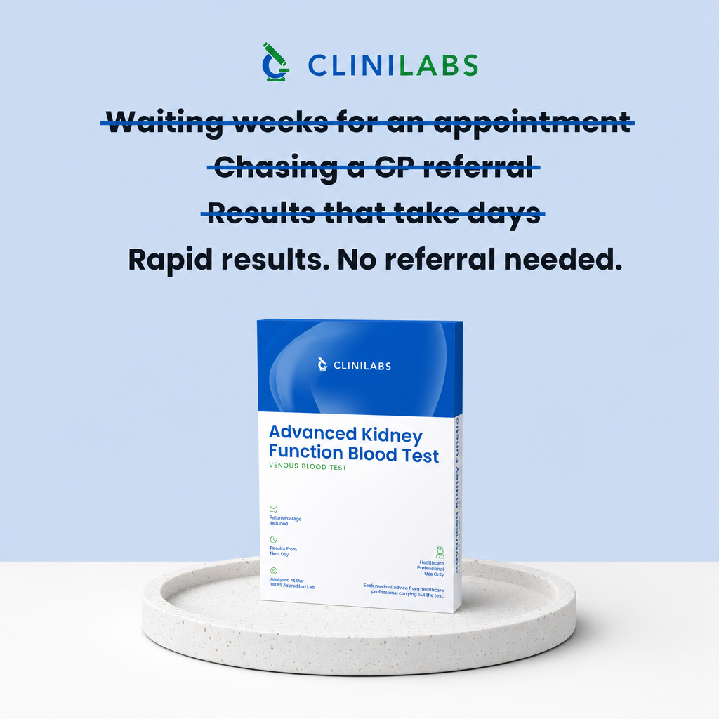 Rapid results, no referral needed – Advanced Kidney Function Blood Test
